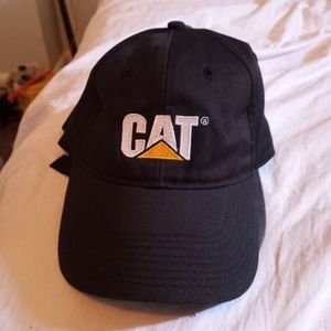 Caterpillar strapback hat.